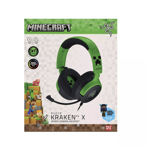 Audifono Razer Kraken V4 X Minecraft Edition 2