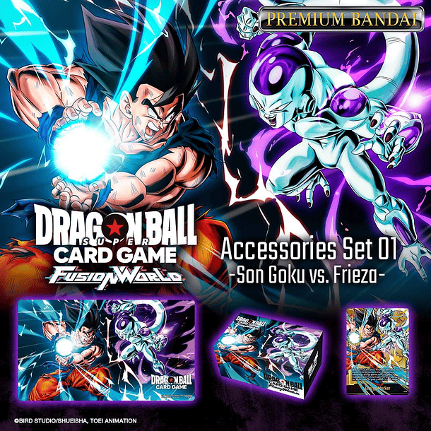 Cartas Dragon Ball Super Accesories Set 01 < Son Goku vs Frieza >