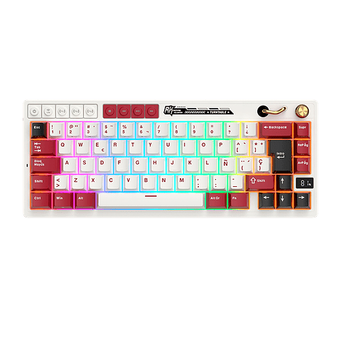 Teclado Gamer Royal Kludge M65 Famicom TM