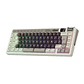 Teclado Gamer Royal Kludge RK-M70 Mokka Grey Sw Beige - Miniatura 2