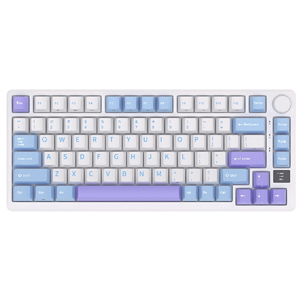 Teclado Gamer Royal Kludge RK-M75 Taro Milk TM 1