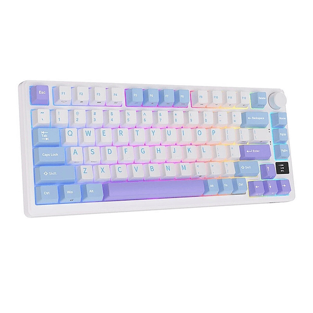 Teclado Gamer Royal Kludge RK-M75 Taro Milk TM 2
