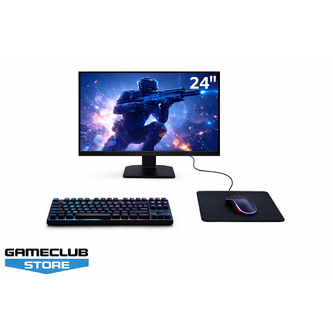 KIT Monitor Gamer 24" + Periféricos Gamer