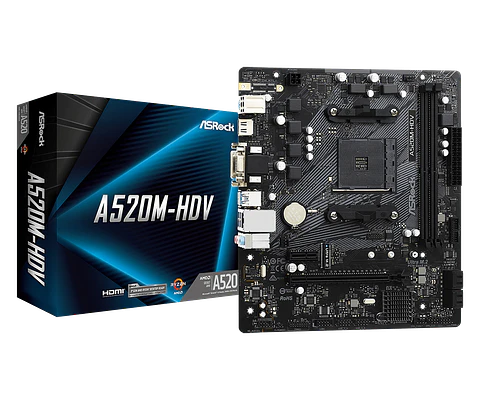 Placa Madre ASRock A520M-HDV AMD AM4