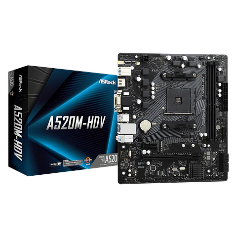 Placa Madre ASRock A520M-HDV AMD AM4