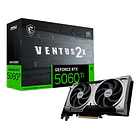 Tarjeta de video Geforce MSI RTX 5060TI Ventus 2X 8GB OC PLUS 1