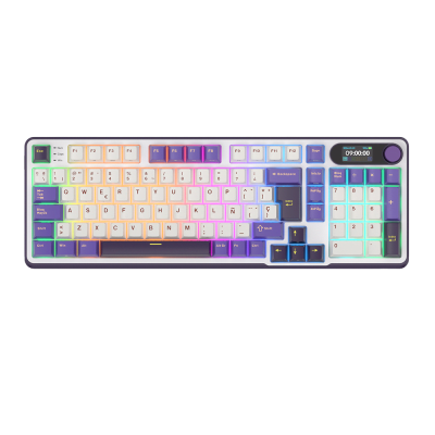 Teclado Gamer Royal Kludge RK-S98 BlackBerry Sw Chartreuse 1