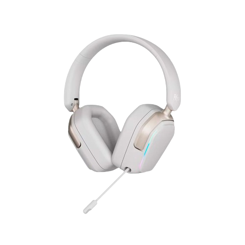 Audífono Gamer Royal Kludge HG101 Platinum Gray BT 1