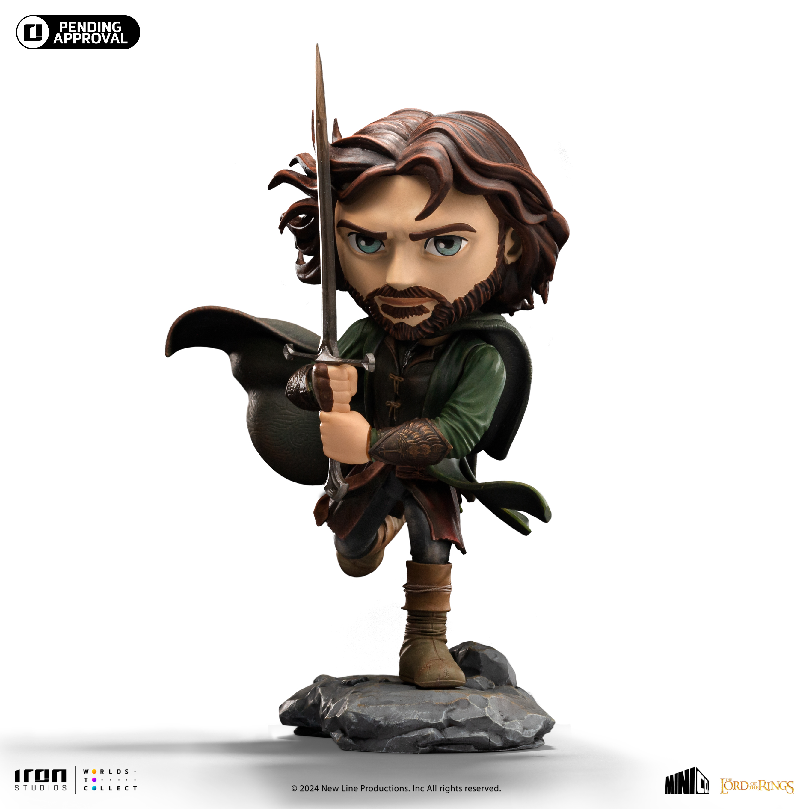 Figura de Colección Aragorn - The Lord of the Rings - Minico - Iron Studios 1