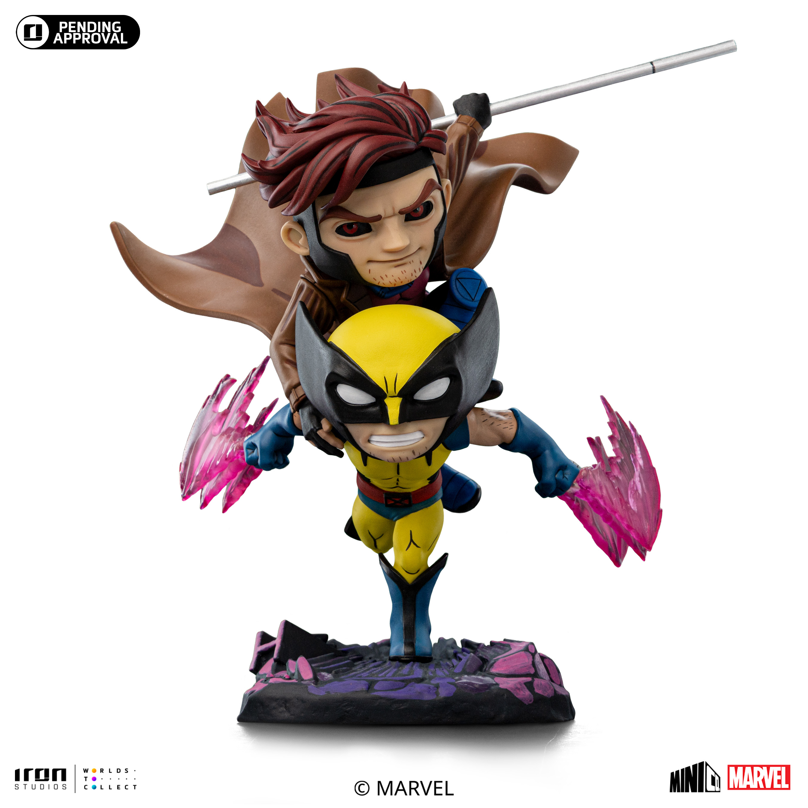 Figura de Colección Gambit and Wolverine - X-Men '97 - Minico - Iron Studios 1