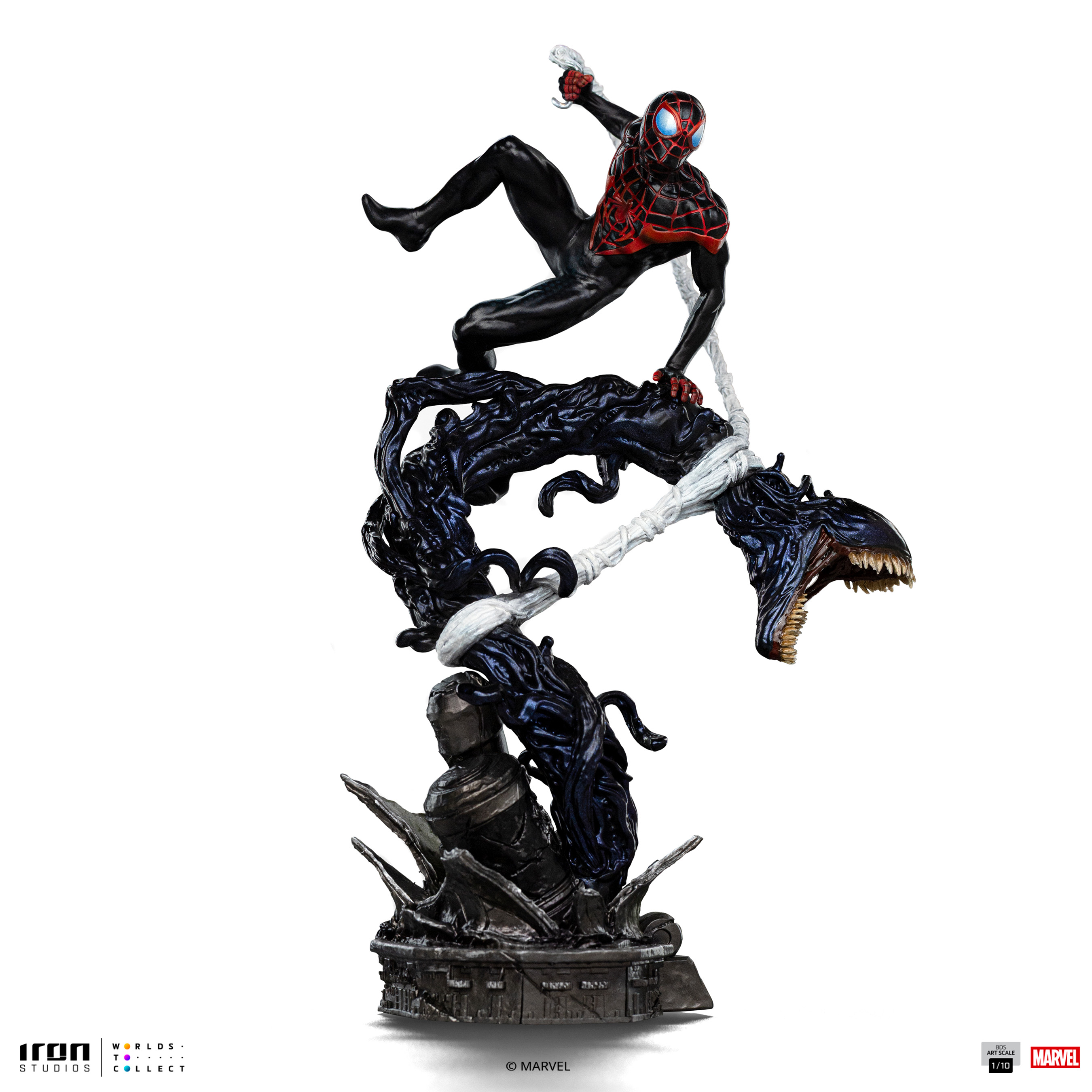 Figura de Colección Miles Morales - Spider-Man vs Villains Diorama - BDS Art Scale 1/10 - Iron Studios 1
