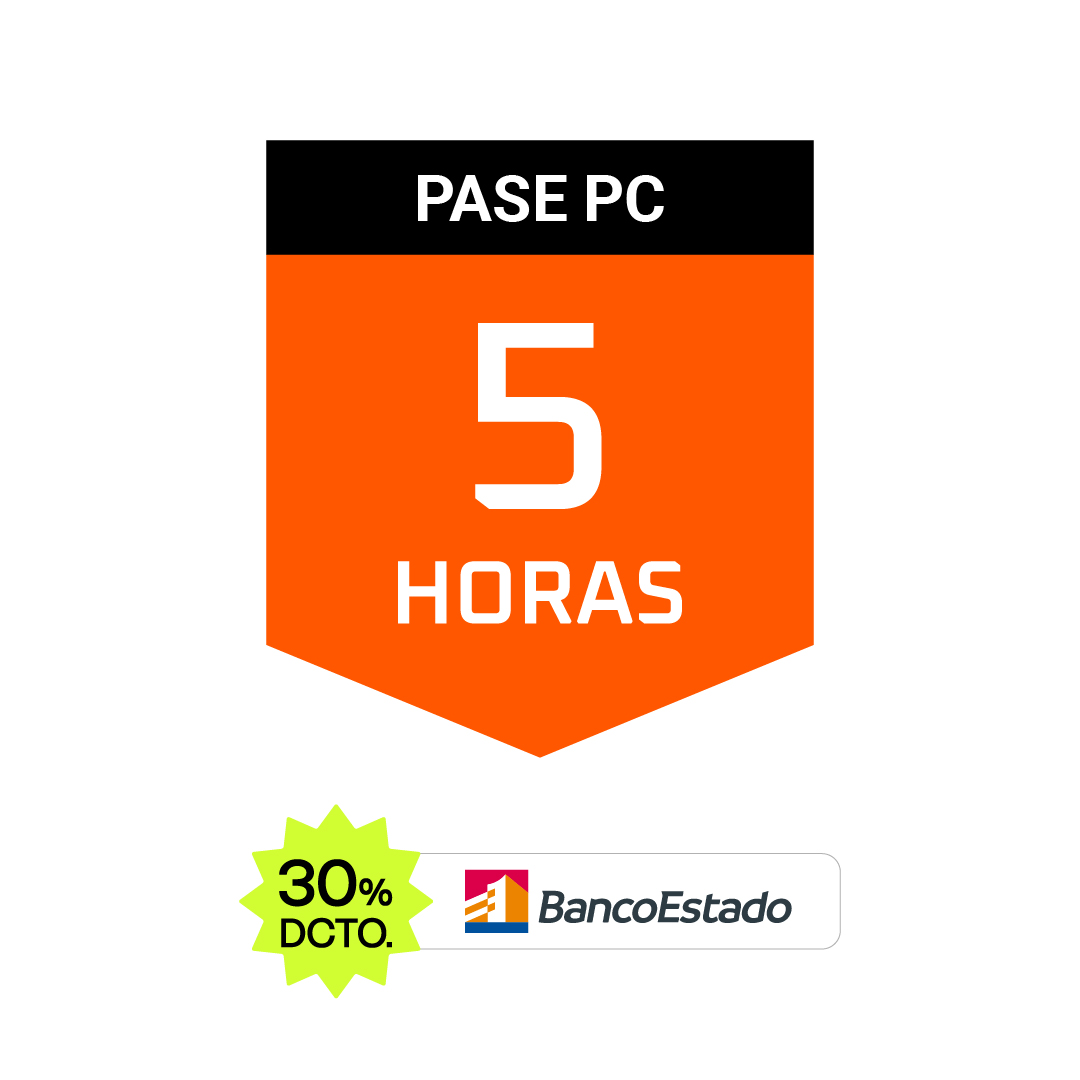Pase PC 5 Horas — Vespucio 1