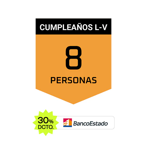 Cumpleaños Gamer — Vespucio — 8 personas (Lun-Vie)