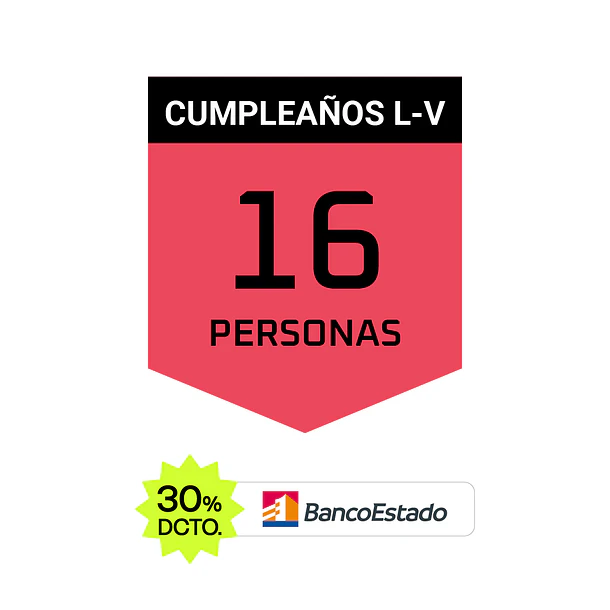 Cumpleaños Gamer — Vespucio — 16 personas (Lun-Vie) 1