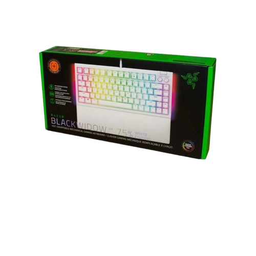 Teclado Gamer Razer BLACKWIDOW v4 75% Sw Orange White 1