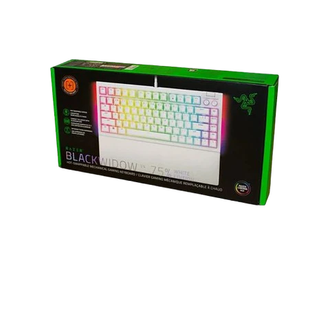 Teclado Gamer Razer BLACKWIDOW v4 75% Sw Orange White