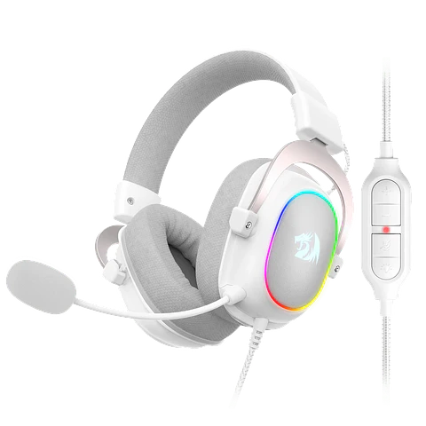 Audífono Gamer Redragon Zeus X RGB White
