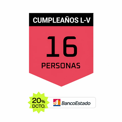 Cumpleaños Gamer — Trébol — 16 personas (Lun-Vie)