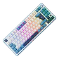Teclado Gamer Royal Kludge X87 PRUSSIAN BLUE Beige sw Inalambrico - Miniatura 2