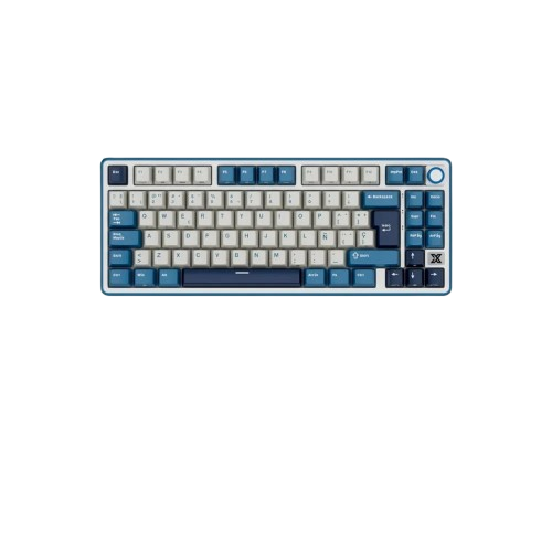 Teclado Gamer Royal Kludge X87 PRUSSIAN BLUE Beige sw Inalambrico 1