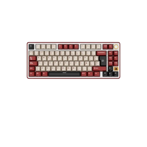 Teclado Gamer Royal Kludge X87 BORDEAUX RED CREAM sw Inalambrico 1