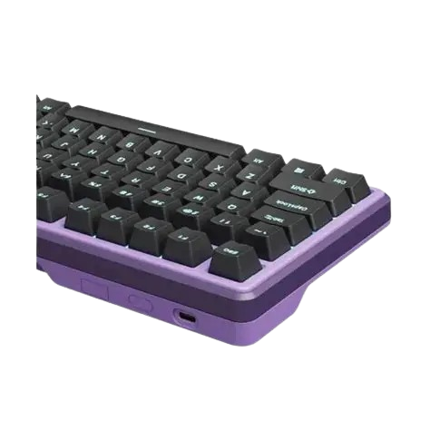 Teclado Gamer Royal Kludge X87 Blackberry Cream sw con cable 2