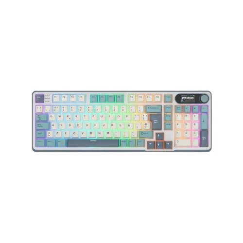 Teclado Gamer Royal Kludge S98 CLOUD LIGHT Beige sw Inalámbrico 1