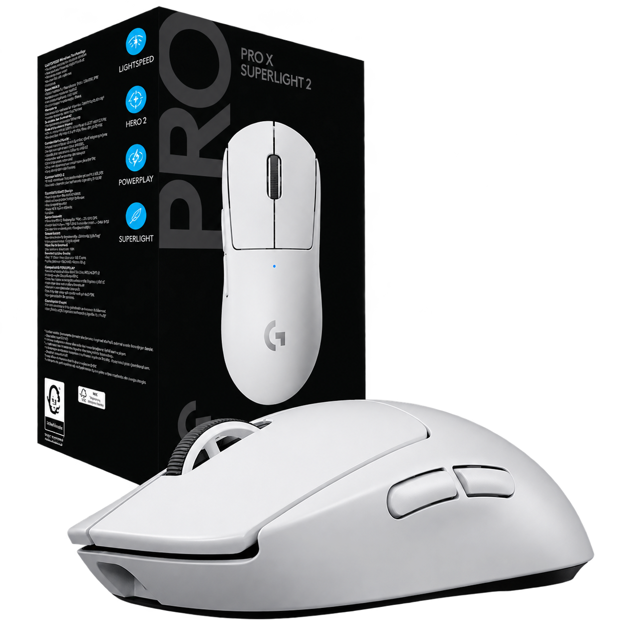 Mouse Logitech Pro X 2 Superlight Blanco 3