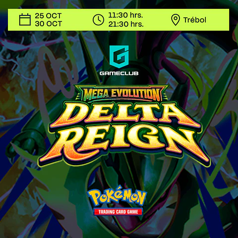 Pre-Realease POKEMON - MEGAEVOLUTION - DELTA REIGN - Trébol