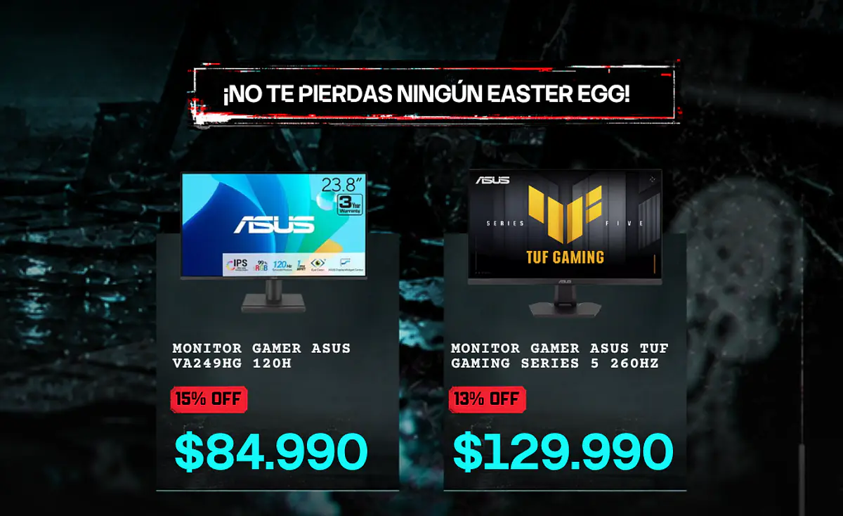 Hallowin: monitores ASUS VA249HG y TUF Gaming en oferta