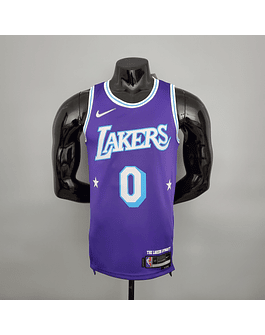 Lakers Russell Westbrook #0 75th Anniversary City Edition