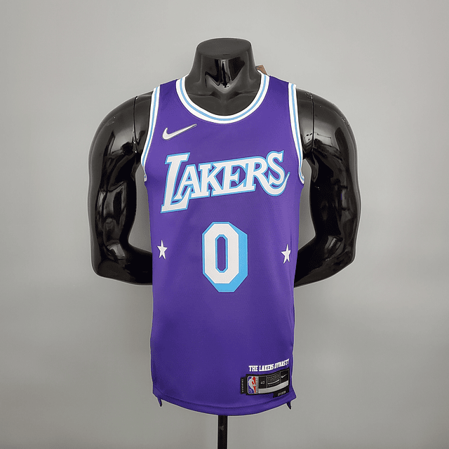 Lakers Russell Westbrook #0 75th Anniversary City Edition