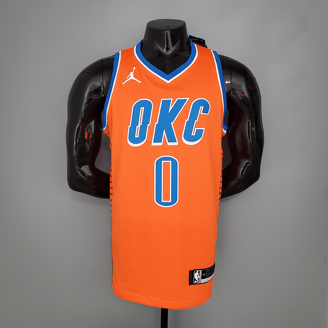 Oklahoma City Thunder RUSSELL WESTBROOK #0 ORANGE