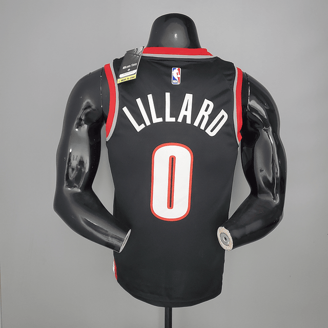 Portland Trail Blazers Damian Lillard #0 BLACK