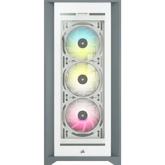 Corsair iCUE 5000X RGB Tempered Glass Extended-ATX Case (White)