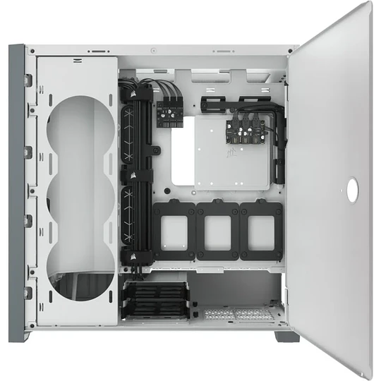 Corsair iCUE 5000X RGB Tempered Glass Extended-ATX Case (White)
