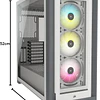 Corsair iCUE 5000X RGB Tempered Glass Extended-ATX Case (White)