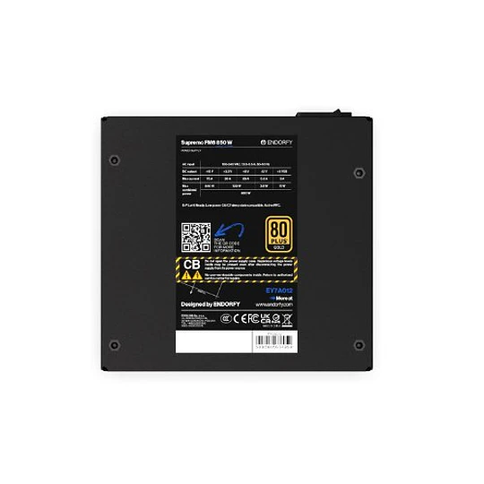 Fonte ENDORFY SUPREMO FM6 GOLD 850W 80+ Gold ATX 3.1 Modular 120mm