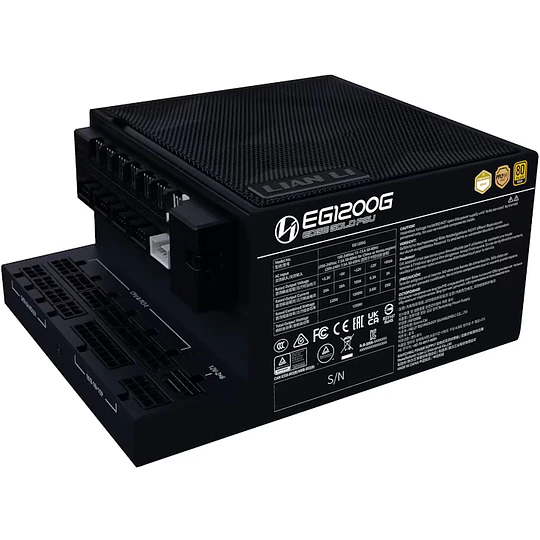 Fonte Lian Li EDGE 1200W 80+ Gold ATX 3.1 Modular Preta