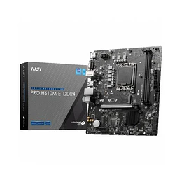 Motherboard MSI PRO H610M-E DDR4 (LGA1700) Micro ATX