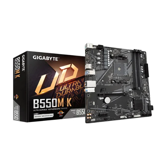Motherboard Gigabyte B550M K (AM4, DDR4, M-ATX)