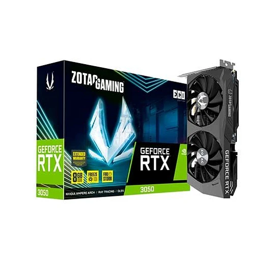 Placa Gráfica ZOTAC GeForce RTX 3050 ECO 8GB GDDR6