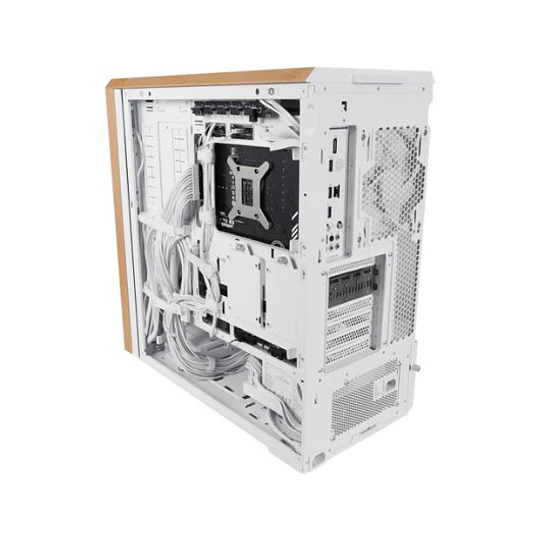 Caixa Lian Li LANCOOL 217 Wood Branco ATX