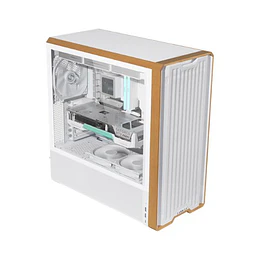 Caixa Lian Li LANCOOL 217 Wood Branco ATX