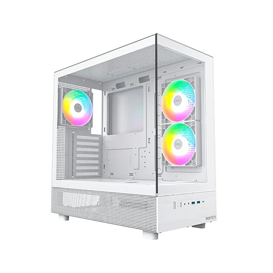 Caixa Montech XR Midi Tower ATX Branca ARGB