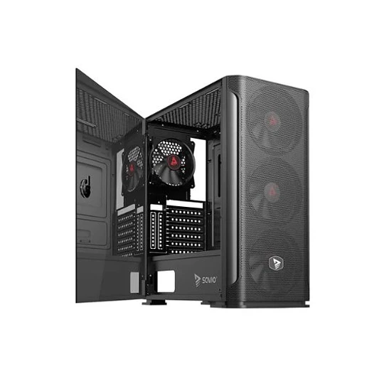 Caixa SAVIO SHADOW X2 ATX Midi Tower Preta