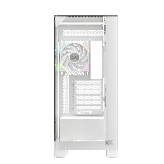 Caixa XYZ Trifecta Midi Tower ATX Branca ARGB