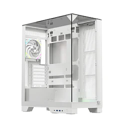 Caixa XYZ Trifecta Midi Tower ATX Branca ARGB