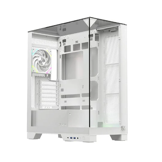 Caixa XYZ Trifecta Midi Tower ATX Branca ARGB