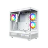 Caixa XYZ Aurora 50 Midi Tower ATX Branca ARGB